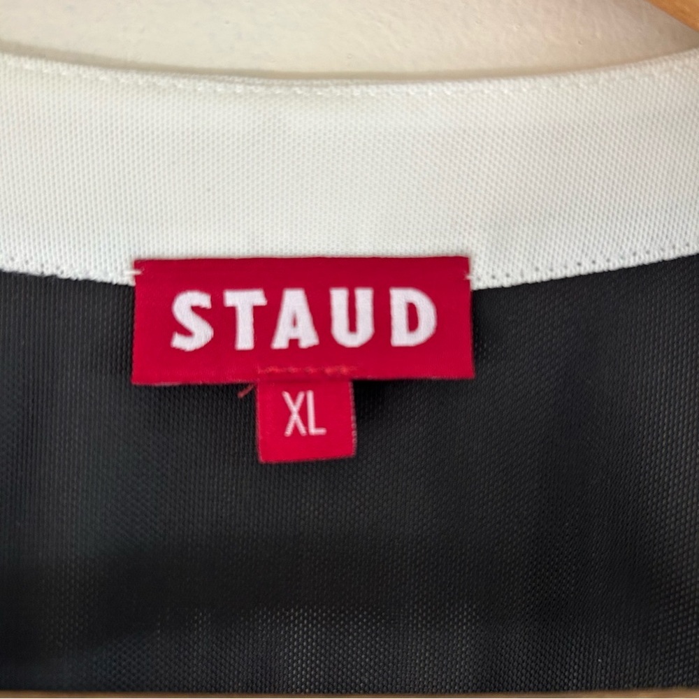 Staud Selah Mesh‎ Dress in Black sz XL - Picture 4 of 5
